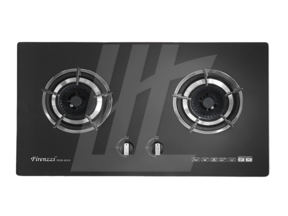 Firenzzi 4.2kW 2 Triple Ring Burners Tempered Glass Hob