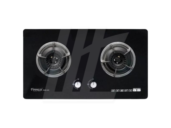 Firenzzi 4.7kW 2 Triple Ring Burners Tempered Glass Hob