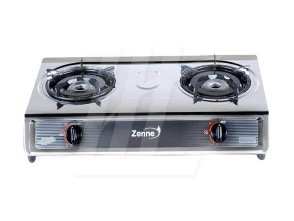 Zenne Stainless Steel Double Burner Gas Cooker 