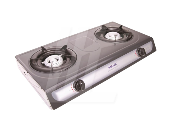 MILUX DOUBLE BURNER GAS COOKER