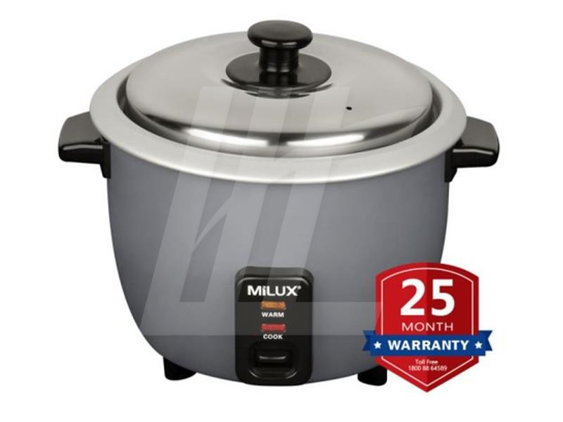 Milux 1L/1.8L Litres Conventional Rice Cooker with Stainless Steel Pot 